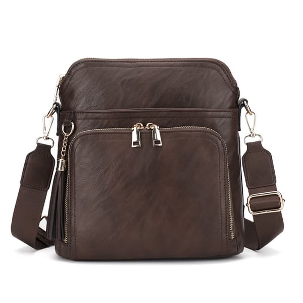 INF Elegant Kvinner Pendler Skulderveske - Chic & Funksjonell kaffe