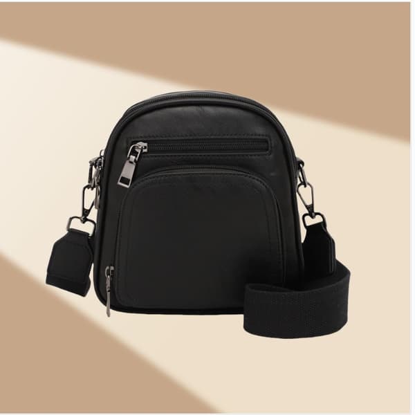 INF Chic Dame Crossbody Veske - Stilig og Kompakt Design Sort