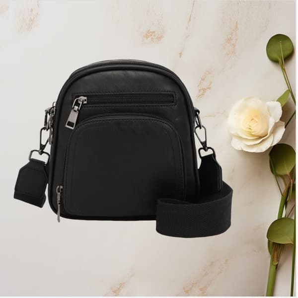 INF Chic Dame Crossbody Veske - Stilig og Kompakt Design Sort