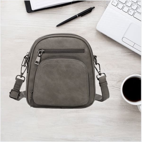 INF Chic Dam Crossbody Väska - Stilren & Kompakt Design Grå