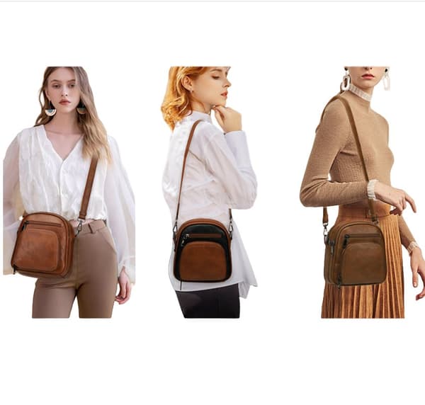 INF Chic Dame Crossbody Taske - Stilfuldt & Kompakt Design Brun