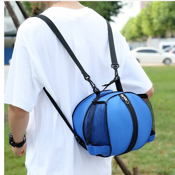 INF Sportsbag med stor kapasitet for basketball, fotball Blå