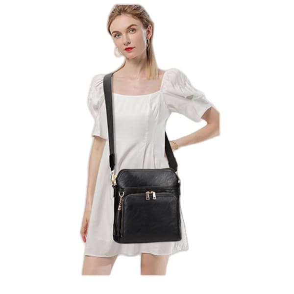 INF Elegant Dam Pendlarväska - Chic & Funktionell Svart
