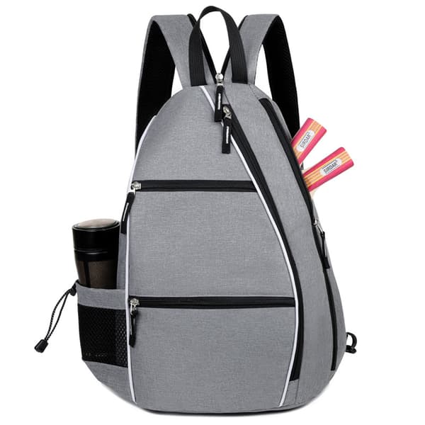 INF Allsidig racketbag for utendørssport - Tennis, Pickleball, Badminton Grå