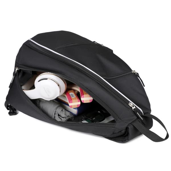 INF Allsidig racketbag for utendørssport - Tennis, Pickleball, Badminton Sort