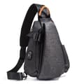 Miniatyrbild 2 av 5: INF Mångsidig svart Oxford-tyg axel/crossbody-väska