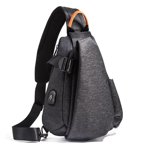 INF Mångsidig svart Oxford-tyg axel/crossbody-väska