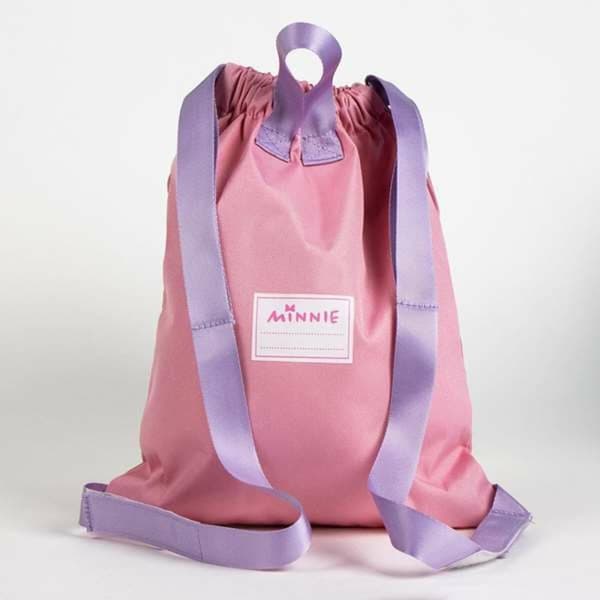 Skopåse med remmar Minnie Mouse Rosa 27 x 33 cm