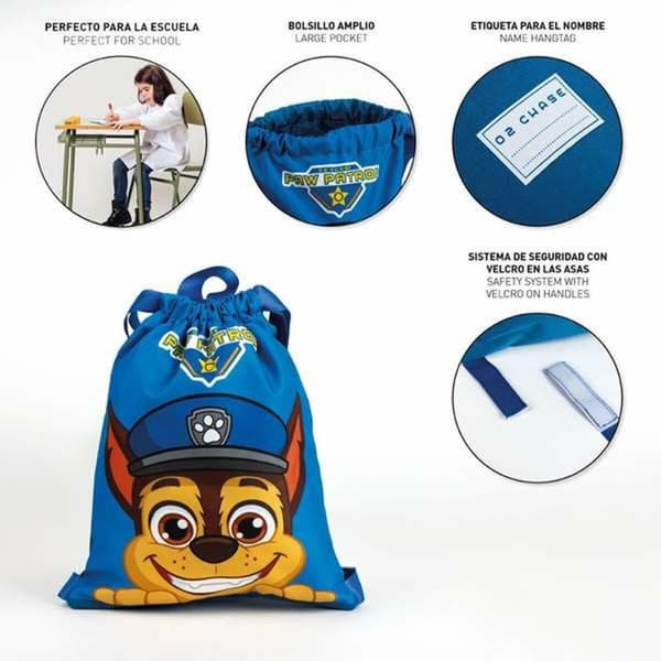 Rygsæk med Snore The Paw Patrol Blå 27 x 33 cm