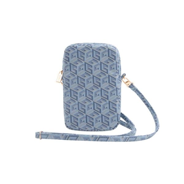 Guess Zip GCube Bottom Stripe - Telefonväska (blå)