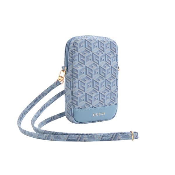 Guess Zip GCube Bottom Stripe - Telefonväska (blå)