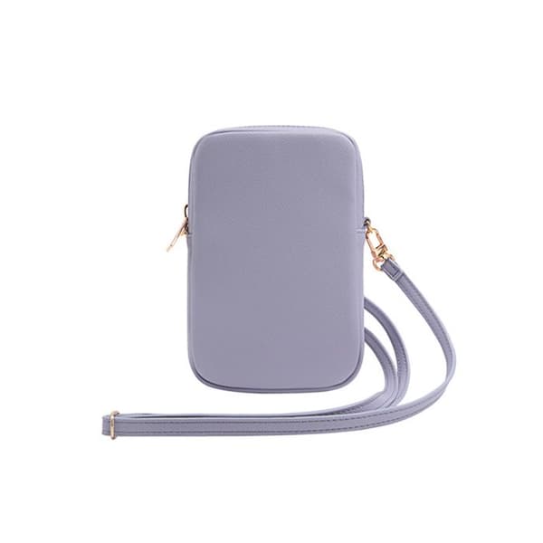 Mobilväska - Guess - Zip Triangle 4G - Lila - Ekologiskt läder - Justerbar rem