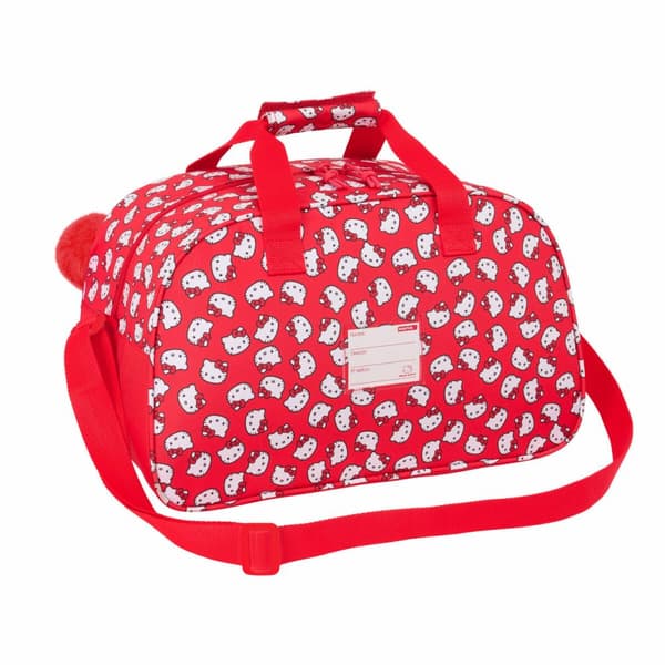 Sportväska Hello Kitty Iconic Vit Röd 40 x 24 x 23 cm