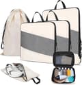 Miniatyrbild 7 av 7: OBOSOE  6-delat Organizer-set för Resväska – Effektiv Packning och Förvaring för Resa - Beige