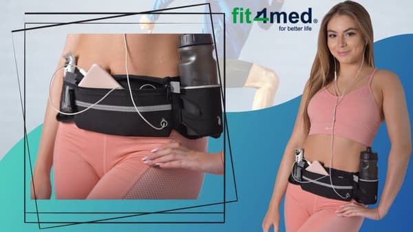 FIT4MED LÖPARBÄLTESVÄSKA JUSTERBAR