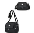 Miniatyrbild 2 av 6: INF Snygg 2025 Crossbody-väska i nylon för kvinnor Svart