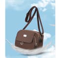 Miniatyrbild 7 av 8: INF Snygg 2025 Crossbody-väska i nylon för kvinnor kaffe