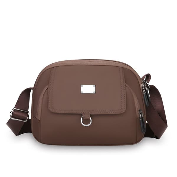 INF Snygg 2025 Crossbody-väska i nylon för kvinnor kaffe