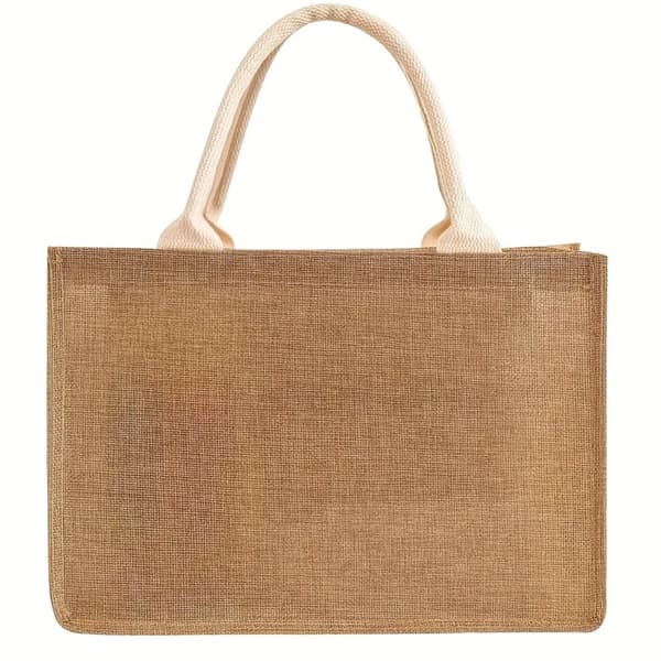 Farveblok Tote Bag, Rummelig Indvendig, Vandafvisende Design,rizontal mellemstørrelse