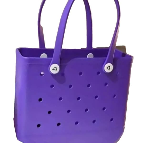Silicone Ranta-olkalaukku, Vesitiivis, Hiekkaa Kestävä, Kestävä Kahva,Violetti