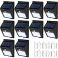 Miniatyrbillede 1 af 6: 10x LED lampe med bevægelsessensor og solceller - sort