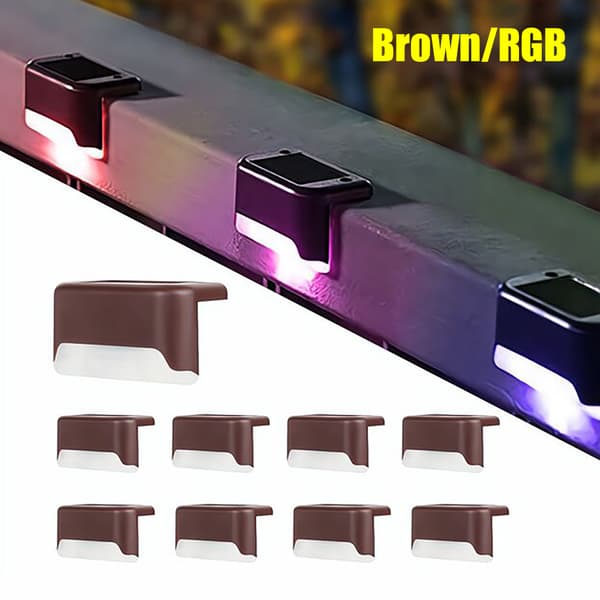 Lättinstallerad och Hållbar Utomhusbelysning - Njut av Kvällar med 4 Trådlösa Solcellslampor! Svart Svart,  RGB LJUS