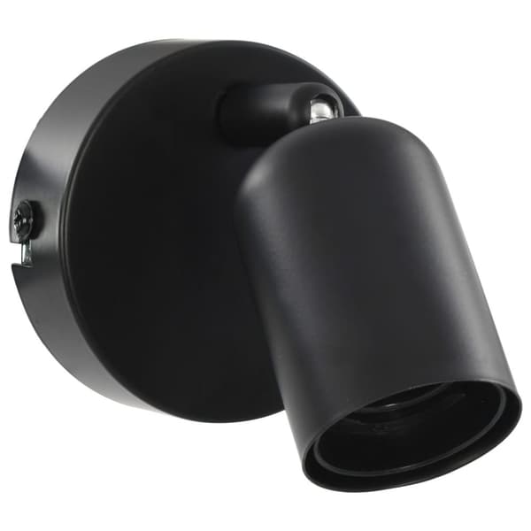 vidaXL Spotlights 2 st med glödlampor 2 W svart E27