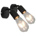 Miniatyrbild 1 av 11: vidaXL Spotlights 2 st med glödlampor 2 W svart E27