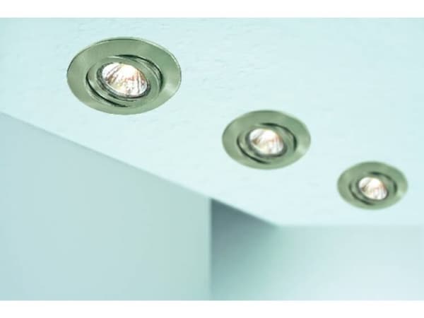Paulmann 989.68, Innsunket spotlight, GU5.3, 1 ampuller, Rustfritt stål