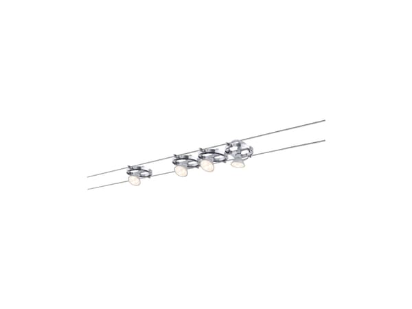 Paulmann Cardan, Skinnebelysningsspot, GU5.3, 4 pære(r ), 40 W, 230 V, Krom