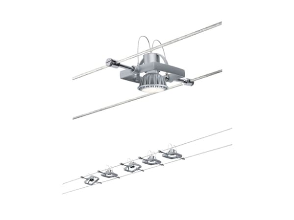 Paulmann 94133, Skena för spotlight, GU5.3, 5 lampor, 230 V, Krom Krom