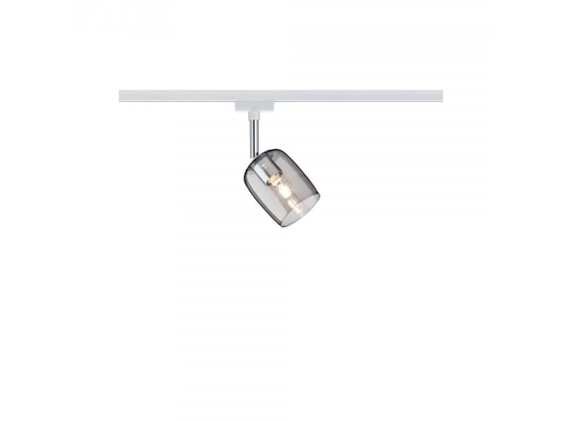 Paulmann 953.44, Skena för spotlight, G9, 1 lampor, 230 V, Grå, Transparent, Vit