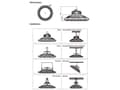 Miniatyrbild 3 av 5: Synergy 21 LED spot pendant luminaire UFO 236W for industrywarehouse