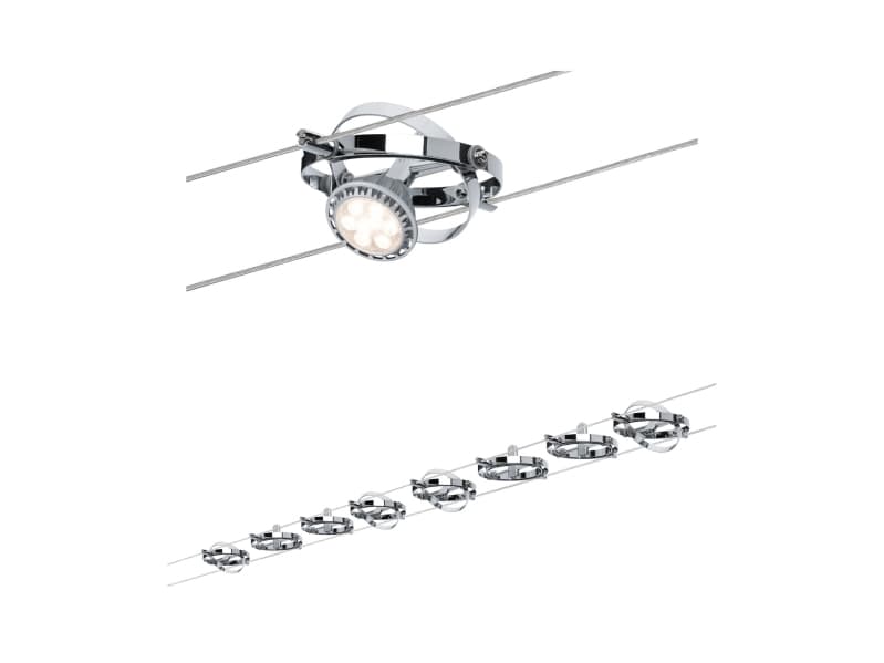 Paulmann Cardan 94153 Wire-hjemmebiografpakke GU5.3 80 W Krom, Krom (mat)