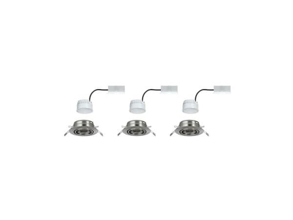 Paulmann 934.21, 3 pære(r ), LED, 15 W, 350 lm, Metallic