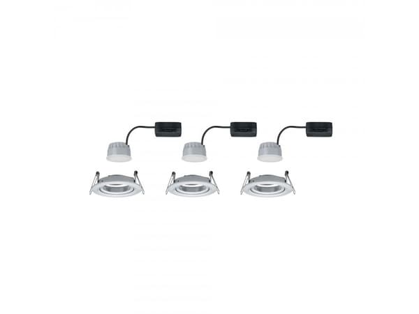 Paulmann 934.87, Indbygget lysplade, 3 pære(r ), LED, 2700 K, 630 lm, Aluminium