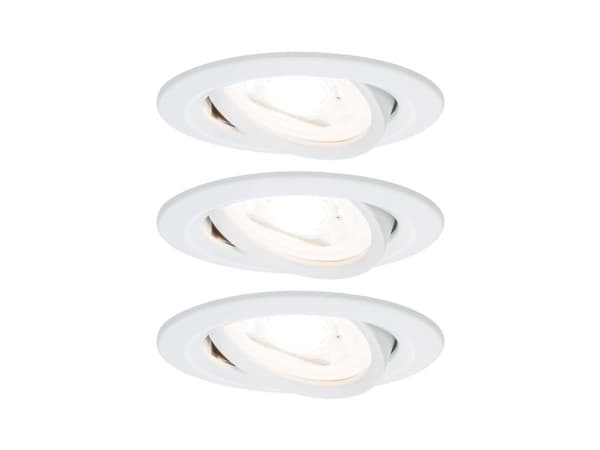 Paulmann 934.67, Indbygget lysplade, GU10, 3 pære(r ), LED, 2700 K, Hvid