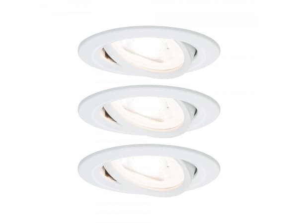 Paulmann 934.67, Indbygget lysplade, GU10, 3 pære(r ), LED, 2700 K, Hvid Hvit