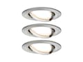 Miniatyrbilde 5 av 5: Paulmann 934.47, Indbygget lysplade, 3 pære(r ), LED, 2700 K, 650 lm, Metallic