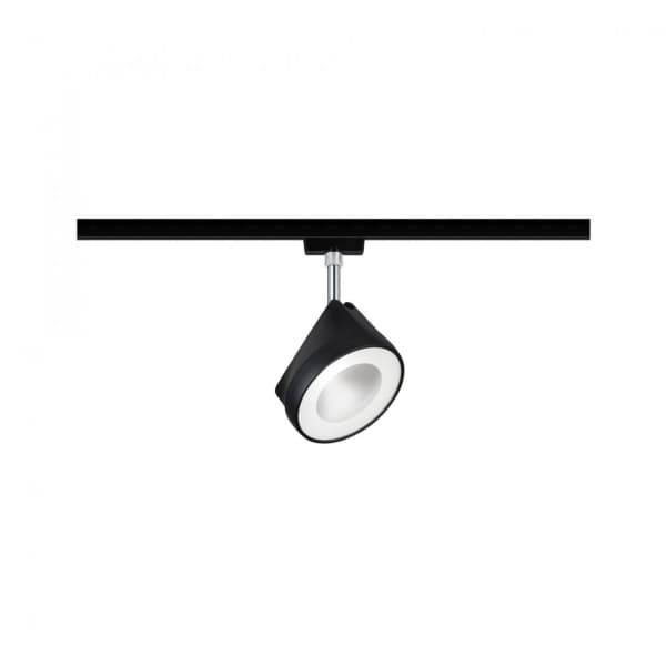 Paulmann Arena, Skena för spotlight, Glödlampan/-lamporna kan inte bytas ut, 3 lampor, LED, 4000 K, Svart, Krom