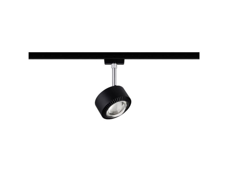 Paulmann PAULMANN Højvolt-skinnesystem-lampe URail LED indbygget 9 W LED (RGB) Sort (mat), Krom