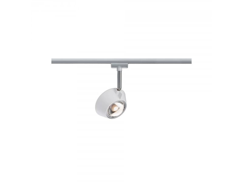 Paulmann 949.79, Skena för spotlight, 1 lampor, LED, 360 LM, 230 V, Krom, Vit