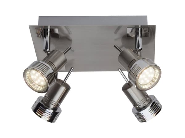 Brilliant Kassandra G34735/77 Takstrålkastare LED (RGB) GU10 12 W Krom (satin)