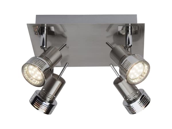 Brilliant Kassandra G34735/77 Takstrålkastare LED (RGB) GU10 12 W Krom (satin)