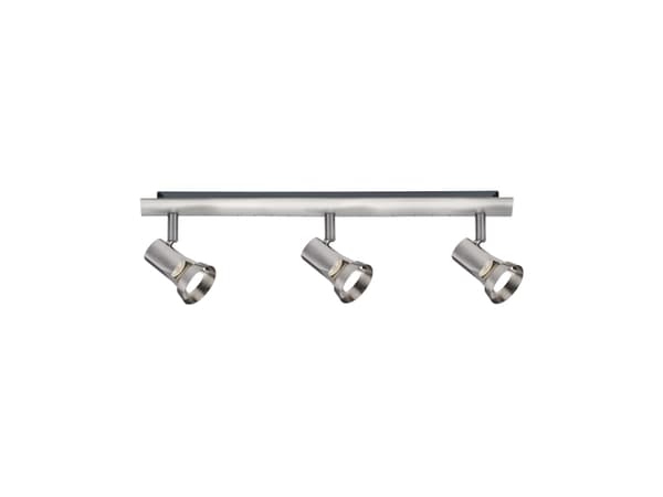 Paulmann 667.00, Skinnebelysningsspot, GU10, 3 pære(r ), 230 V, Nikkeli Nikkeli