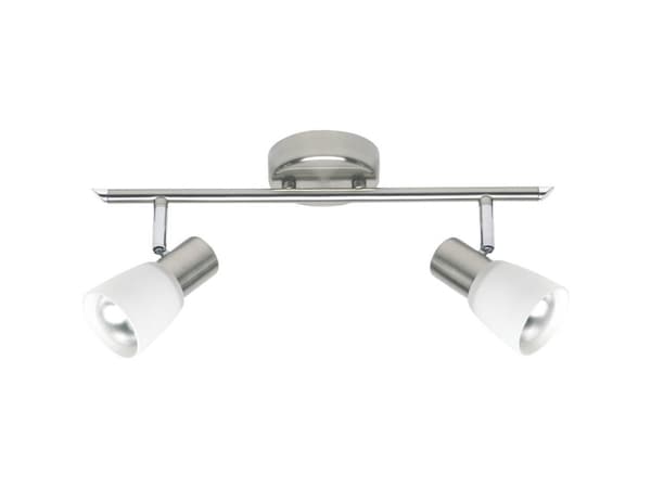 Brilliant Luca 35813/77 Loft-spotlights LED (RGB) E14 80 W Rustfrit stål, Krom, Hvid