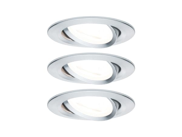Paulmann 934.69, GU10, 3 ampuller, LED, 19,5 W, 460 lm, Aluminium Aluminium