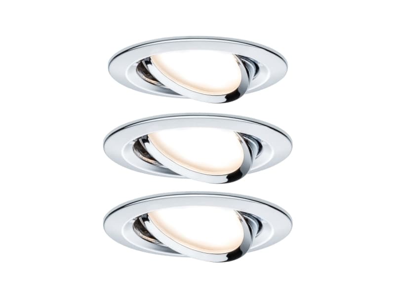 Paulmann 934.52, 3 lampor, LED, 19,5 W, 460 LM, Krom