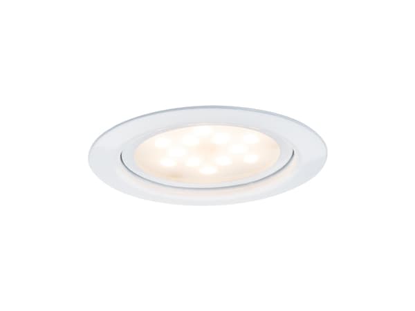 Paulmann 935.55, Nedtryckbar spotlight, 1 lampor, LED, 305 LM, 230 V, Vit Vit
