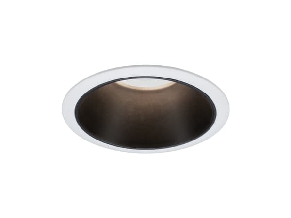 Paulmann Innbyggingsarmatur Cole Coin 3-veis dimbar LED 1x6,5W 2700K 230V Hvit/Matt sort/Plast Sort, Hvit